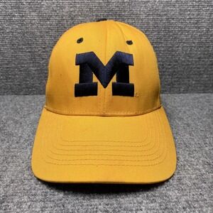 Vintage Michigan Wolverines Hat Cap Strap Back NCAA Football Mens College 90s